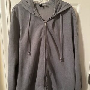 H&M Divided Gray Zip-Up Hoodie